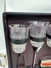 Vintage  The Portable Pub By Londonaire Leather-look Case 4 Cups Shaker  f6 