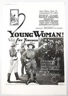 1919 Magazine Silent Movie Ad  go West Young Woman  Starring Fay Tincher