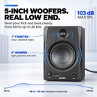 Gemini 5  Bluetooth Studio Monitors 200w Trs rca aux Active passive Pair