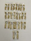 Brass Carpet Runner Stair Holder Clips 13 Pairs  17289 Renovators Supply New