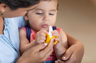 Nuby Nananubs Banana Silicone Infant Toothbrush - Gum Massager - Soft Bristles