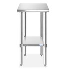 Commercial Stainless Steel Kitchen Food Prep Work Table - 12  X 24 