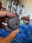 Vintage Sterling Silver Embossed Hallmarked 1-1 2    Snuff - Pill Box - Bin Jb