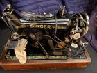 Singer Sewing Machine With Motor And Original Wooden Box  Vintage  Collectable
