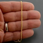 10k Yellow Gold 1 9mm Classic Rope Chain 10  Anklet 