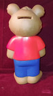 Vintage Shoney s Plastic Bear Coin Bank 8  Tall 1993