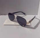 Gucci Gg1220s Black   Gold Sunglasses Black Lens Ships Same Day