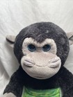 Melissa   Doug Monkey 10  Baby Gorilla Chimp Black Plush Removable Green Diaper
