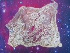 Antique Piece Of Ecru Lace For Craft Dolls Sewing Repair Victorian