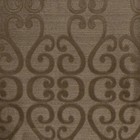 Two  2  Mocha Window Curtain Panels  76  X 84   Grommets  Scroll Design