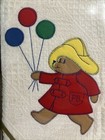 Vintage Paddington Bear Baby Blanket Quiltex Fringe Edge Balloons Brand New Rare