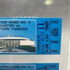 1965 Houston Astros New York Yankees Full Ticket Exhibition Game 4   5 April 11