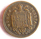1947  52  Spain Peseta - Excellent Coin - Free Ship - Bin  736