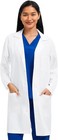 Lab Coat For Women With 3 Pockets  White Unisex Medical Coat  Relaxed Fit