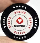 2  Acrylic Poker Dealer Button - Designed For Texas Hold em   Card Games