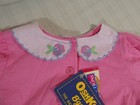 Rare Vintage Oshkosh Bgosh Embroidered Roses Collar Shirt Pink 3t Nos Nwt U1