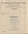 Vintage 1983  the Speers  Signed Program  America s Number One Gospel Tradition 