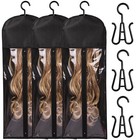 3pcs Wig Storage Wig Bags Storage With Hanger Dustproof Wig Organizer Bag 31 5in