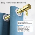Adjustable Curtain Rods For Windows 16 To 144 Inches  1 Inch Diameter  Gold  New