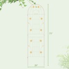 4 Pack 71  X 20  Metal Garden Trellis Rustproof Plant Support For Garden Yard