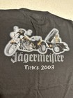 Jagermeister Trike 2003 Black Advertising T-shirt Original Distillery Theme