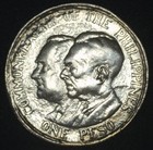 1936 Philippines 1 Peso Roosevelt-quezon  Struck In Grease   j0337 