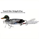 4pcs Plastic Duck Fishing Lures Hard Bait Top Water Fishing Tackle For Bass Pike