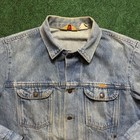 Vintage Rustler Denim Jacket Sz Xl Usa Made Faded Distressed