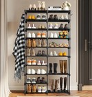 Shoe Rack Organizer Storage Pairs Shoes Shelves Space 10 Tier Standing