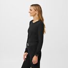 Figs Women Supersoft Longsleeve Underscrub Black