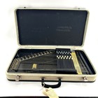 Vintage Oscar Schmidt Autoharp 12 Chord Musical Instrument With Hard Case Black