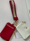Nwt Lululemon Red Ivory With Gold Detail On Strap Dual Wristlet