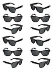 Black 1 Dozen Lot Wholesale Bulk Retro Vintage Fashion Sunglasses Party Favors
