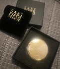 Vintage Ladies Fifth Avenue Compact With Mirror And Rhinestones