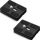 2 Pieces Metal Quick Release Plate With 1 4  -20 Camera Screw Tripod Mount Pl   