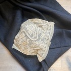 Early Antique Handmade Tatting Babys Bonnet Floral Net Victorian -- Z2