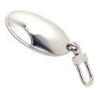 Authentic Louis Vuitton Lv Large Stainless Steel Luggage Tag Key Chain Ck 1100