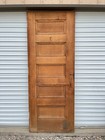 Antique Solid Wood 5 Panel Door 32 X 83 Reclaimed Hotel Salvage 1890s Multiples