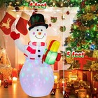 Christmas Inflatable Santa Claus   Snowman Blow Up Light Up Xmas Outdoor Decor 
