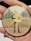 Vintage 1950s Stratton Ladies Baron Ballerinas Powder Compact Appears Unused