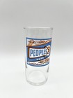 Vintage 40s Peoples Beer Glass Oshkosh Wisconsin Breweriana Barware Misprint