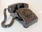 Vintage 1958  Bell System Western Electric 501 Black Rotary Dial Desk Telephone