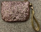 New Pink Glitter Wristlet -zipper Close