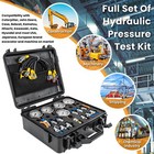 Hydraulic Pressure Test Kit Diagnostic 5 Gauge 13 Coupling 14 Tee Connectors Set