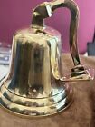 Large Nautical Ship s Boat Bell 9  Solid Brass Marine Maritime Wall Decor New