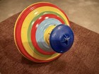 Vintage Schylling Metal Tin Toy Top - Circus 