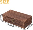 2pcs Wooden Box With Hinged Lid Small Wooden Box Vintage Wood Box Wooden Storage