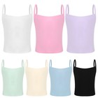 Us Girls Camisole Vest Spaghetti Straps Dance Tank Tops Workout Vest Undershirts
