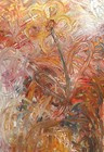Abstract Floral Oil Painting