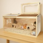 Large Hamster Cage Hamster Habitat With Acrylic Windows Small Animal Hutch Wood